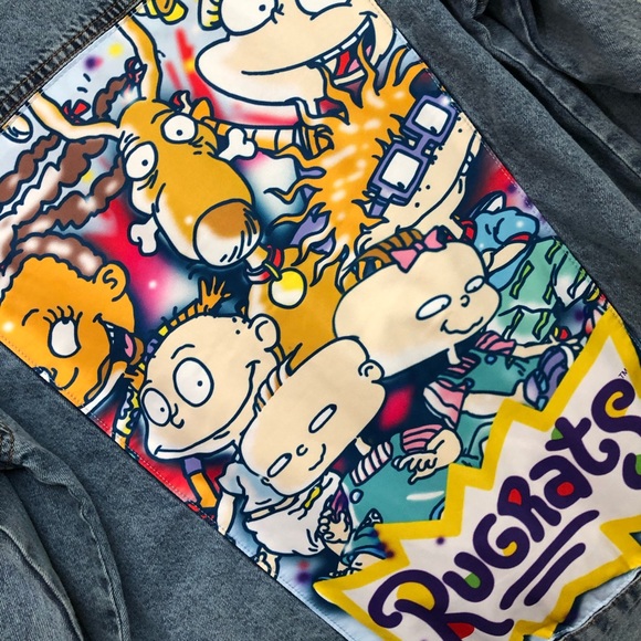 Nickelodeon Rugrats Graphic Denim Jean Jacket NWT - Picture 9 of 13